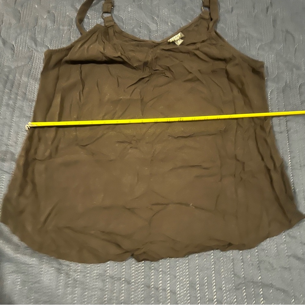 Torrid Sophie Black Ruched Cami Tank Top | Size 0 (L/XL) | Rayon Stretch - Picture 7 of 14